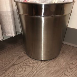 Silver Small Trash Can